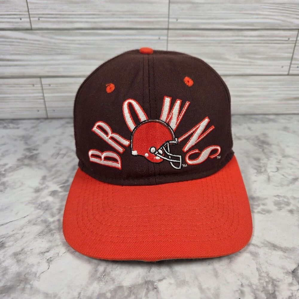 Vintage 90's #1 Apparel Cleveland Browns Fitted Hat Size 6 3/4 NFL Retro